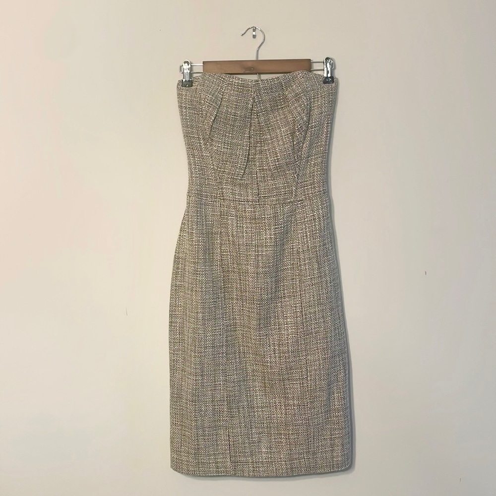 Newport News Tweed Strapless Dress